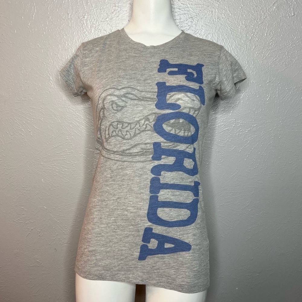 Next Level Apparel Gray Florida Gators Fitted Tee. Size Medium - Picture 2 of 4
